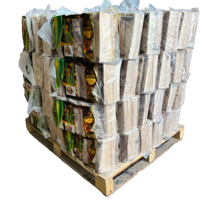 Pallet x 64 bags Kiln dried Birch logs