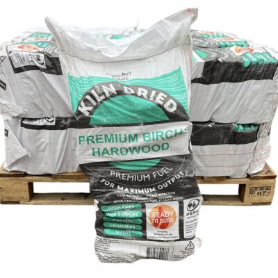 12 x Kiln Dried 60 Litre Birch Log Boot bags