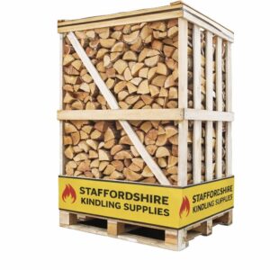 Large Crate Kiln Dried Ash Firewood Logs – Approx. 1.6m³