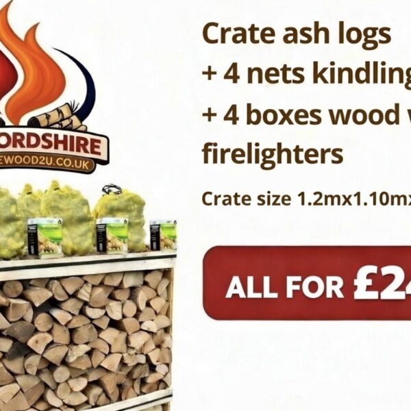 NEW - Medium Crate Kiln Dried Ash BUNDLE - NEW
